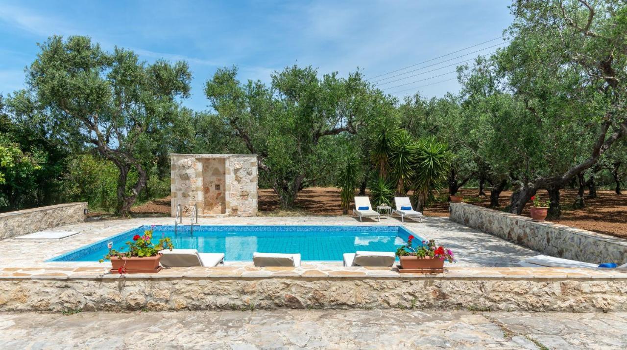 Olivegrove Villa - Nestled In Olive Trees With Private Pool, By Zantewize Tragaki Exterior foto